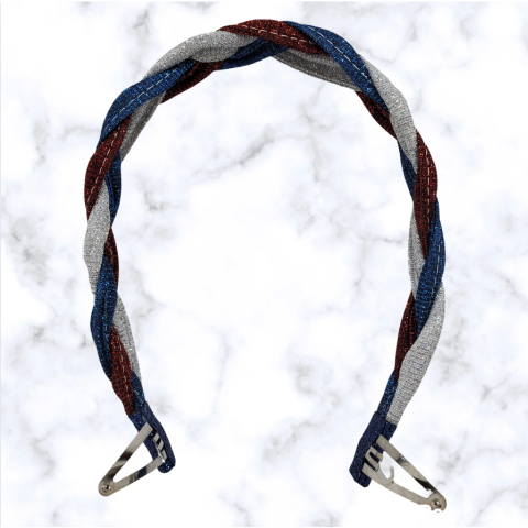 Glitter Red-White-Blue Headband