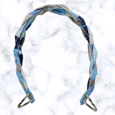 Tribal Blue Headband