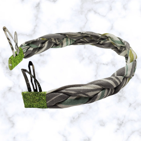 Tribal Green-Grey Headband