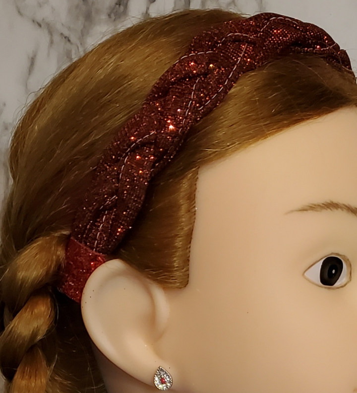 Kids Glitter Red Headband